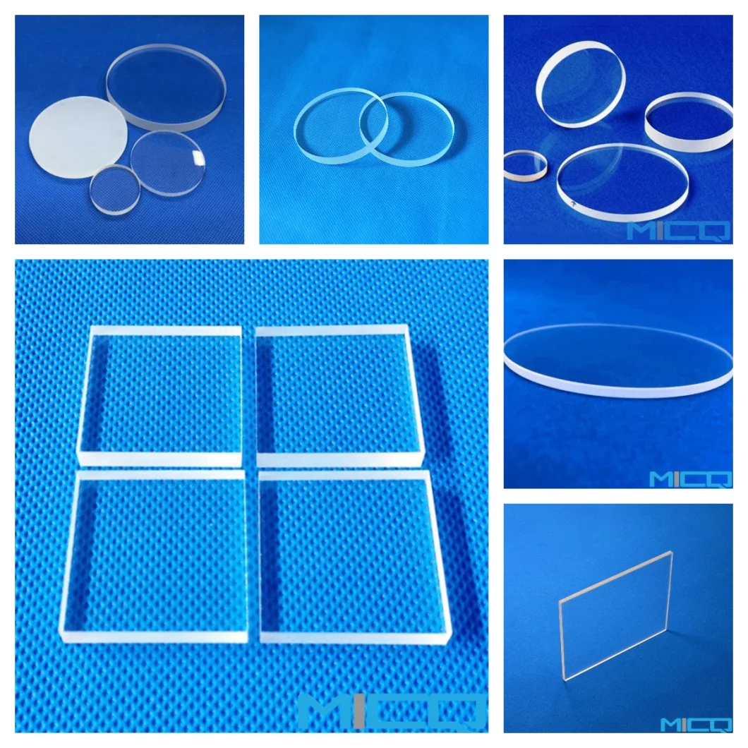 Custom High Precision Quartz Plate / Fused Silica Optical Lens Quartz Crystal