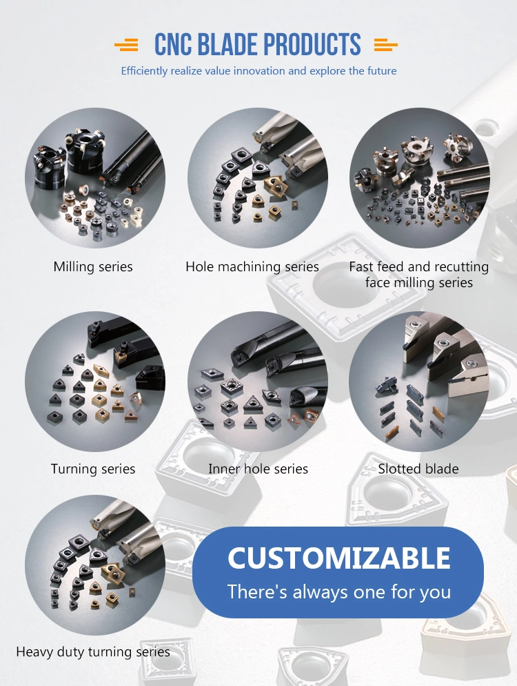 Wnmg080408n-Gz Special Processing of Cast Iron Milling CNC Lathe Blade Inserts